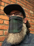 Beard Kilt (Campbell Blue and Green Tartan) Beard Mask