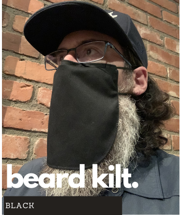 Beard Kilt (Black) Beard Mask